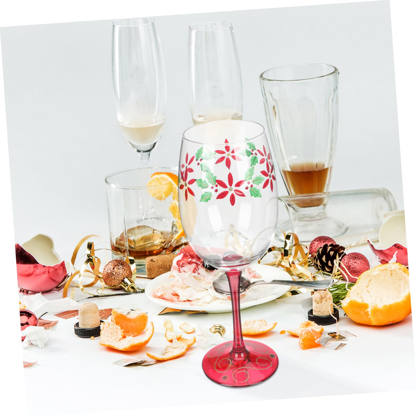 ABOOFAN 6 Pièces Verres À Vin De Noël Cadeaux De Fête De Noël