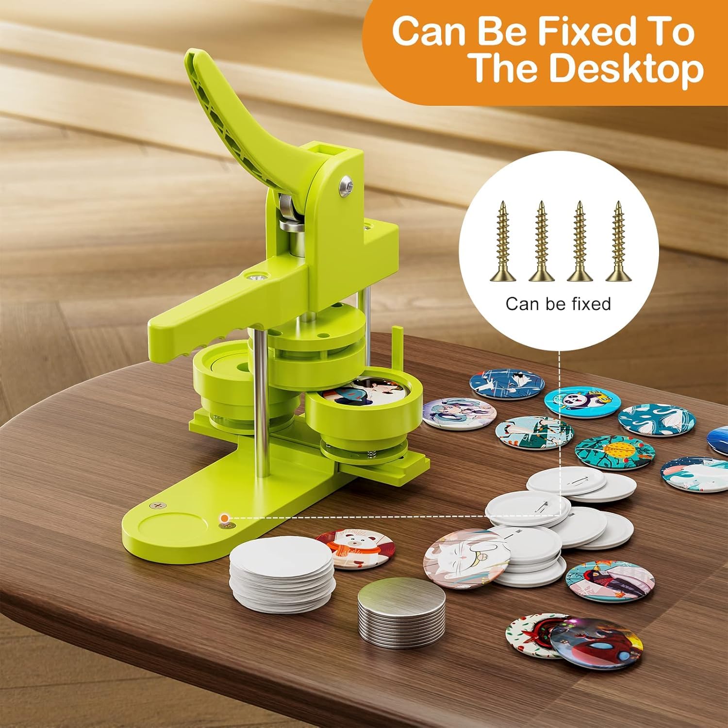Professionele badge machine met 300 accessoires (25/32/58mm) - set voor het maken van