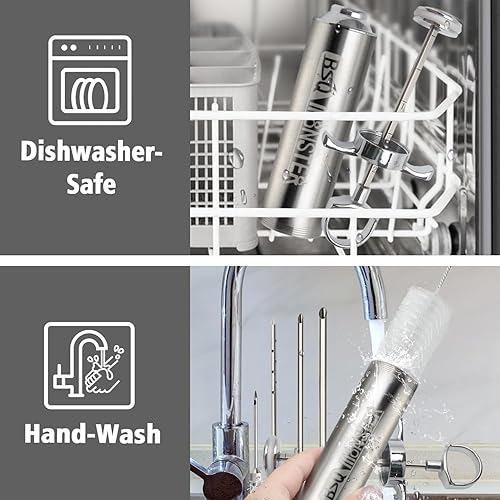 Miniatura 7 de BSQ MONSTER - Kit de jeringa para inyector de carne con 4 agujas de inyector profesional de marinada y estuche de viaje para ahumador de parrilla