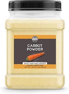 Birch & Meadow Carrot Powder, 1 lb, Smoothies & Juices, Vegetable Powder, Beta Carotene