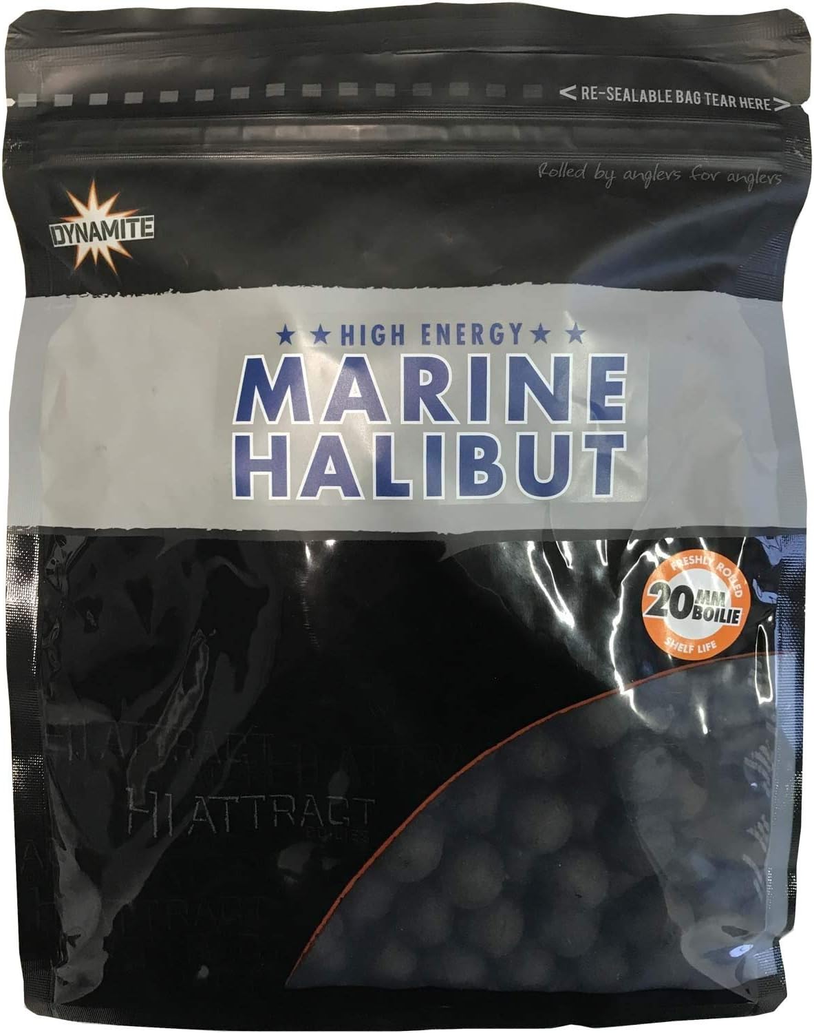 DYNAMITE BAITS MARINE HALIBUT AND SEA SALT BOILIES 20 MM SHELF LIFE 1KG