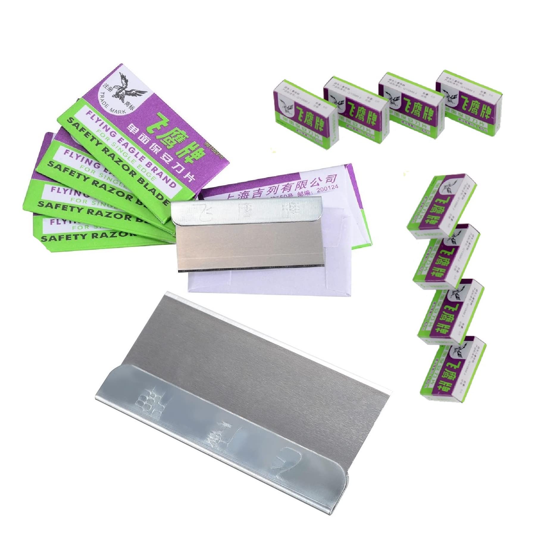 40 Pieces Single Edge Safety Blades for OCA Adhesive Sticker Removing Cleaning LCD Art Craft, Razor Replacement Blades