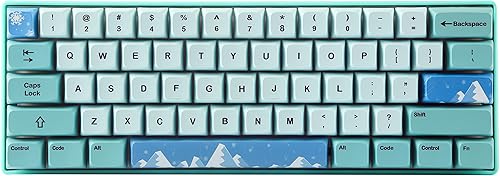 BOYI 61 Mini RGB con cable 60% teclado mecánico intercambiable en caliente, teclas de sublimación PBT NKRO teclado programable tipo C para juegos y