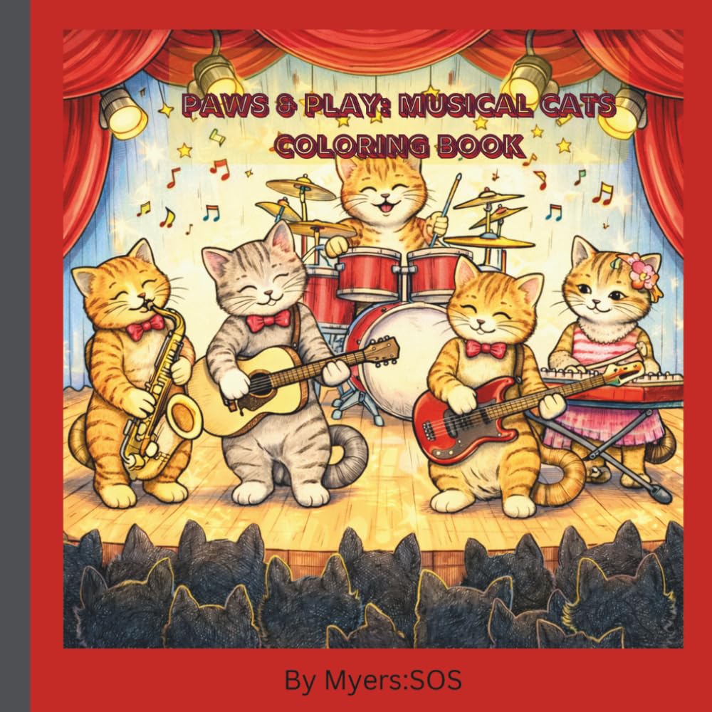 Paws and Play Musical Cat Color book