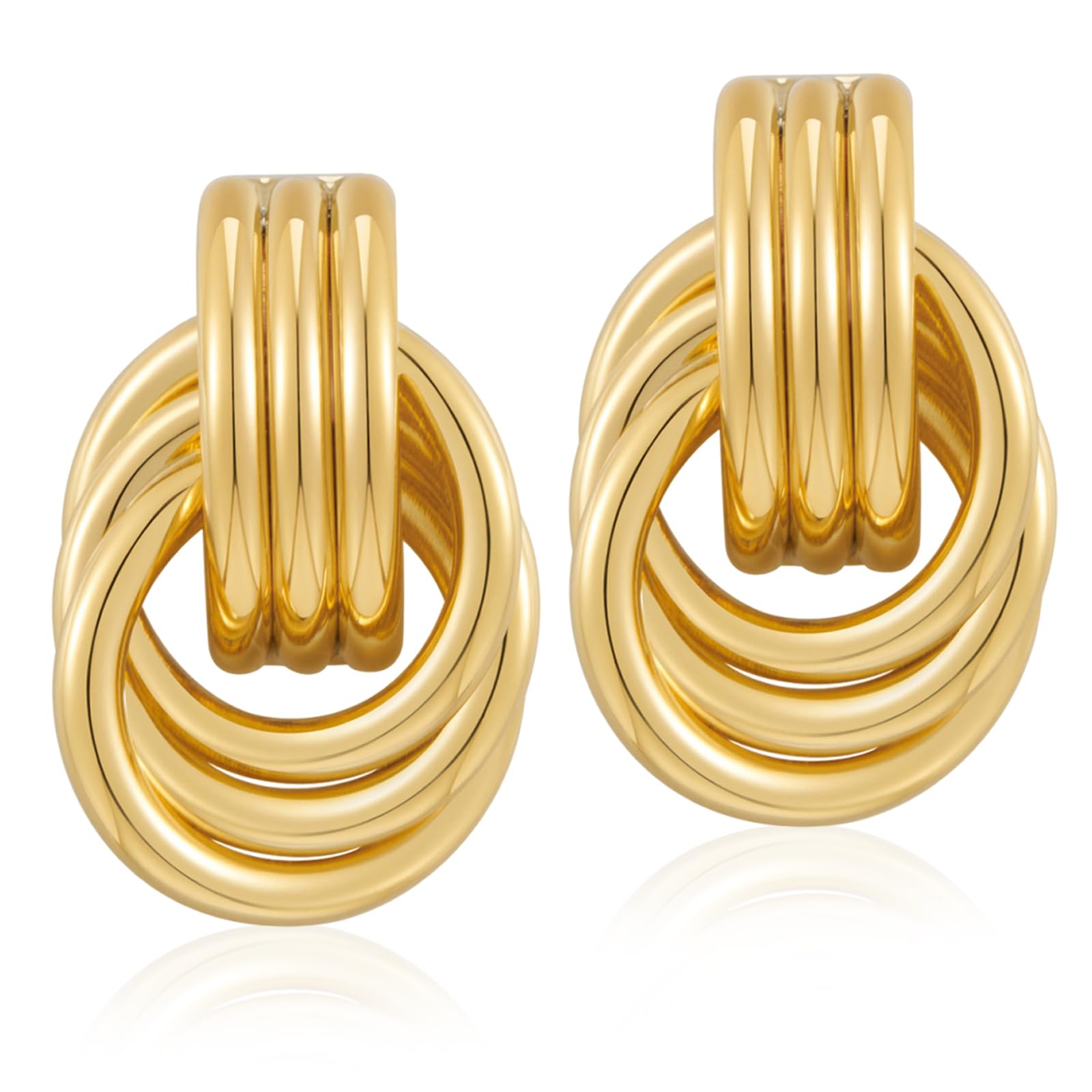 Creolen van sterling zilver, goud zilver, grote creolen voor dames, 14 karaat echt verguld, grote dunne hypoallergene ronde eindeloze creolen, 20/30/40/50/60/70 mm voor meisjes, 20 EU, Sterling zilver