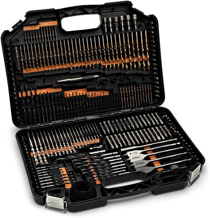 Kings County Tools 246 Piece Drill Bits & Drivers Set | Compact Fold-Out Organization Case | DIY and Pro Ready Kit | Variety of Sizes for Almost Every Drilling and Attaching Job