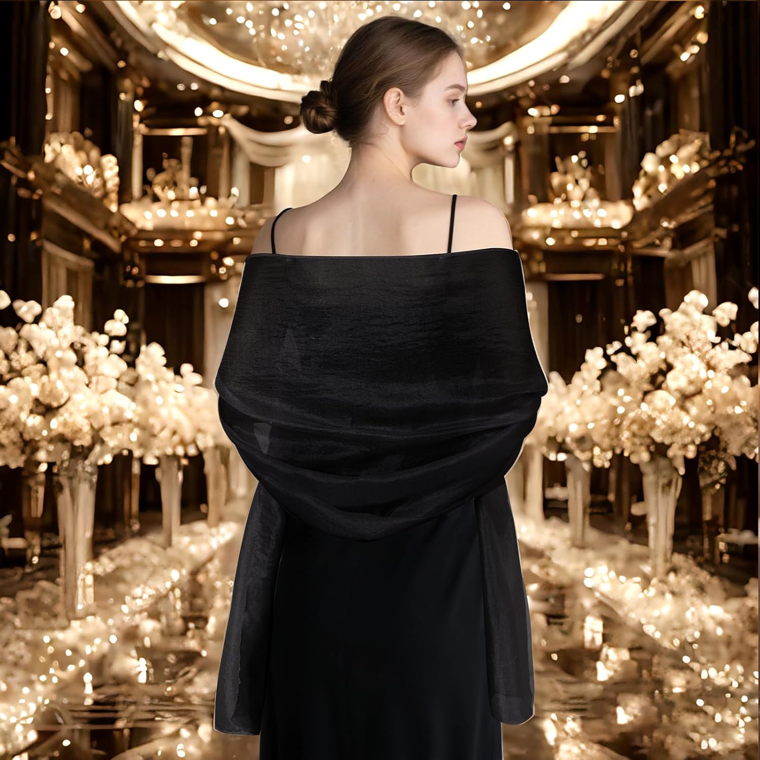 Women's Pashmina Shawls and Wraps for Evening Dresses Wedding Shawl Wraps Bridal Scarve for Women Bridesmaid Scarf - Image 5