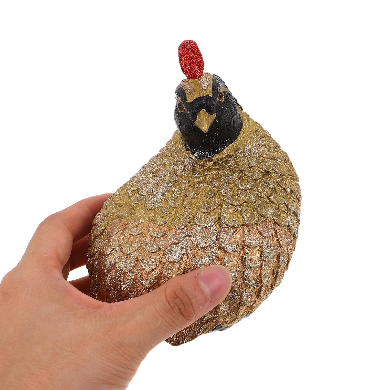 Kleine Truthahnfigur aus Kunstharz für Thanksgiving Realistische Herbst Tischdekoration Im Landhausstil Wiederverwendbare Erntedank Deko für Zuhause und Partys