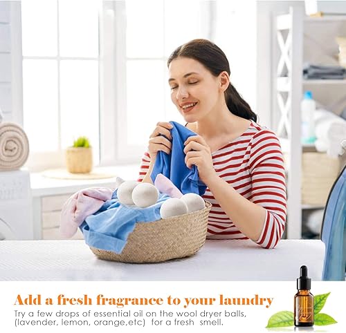 Miniatura 5 de Bolas de secado de lana XL hechas a mano orgánicas reutilizables suavizante de tela natural alternativa a las hojas de secadora 100 lana de Nueva