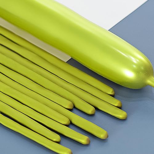 Miniatura 20 de 260 globos naranjas, engrosados, paquete de 100 globos largos para torcer delgados mágicos para arco de globos, animales, payaso, niños, cumpleaños