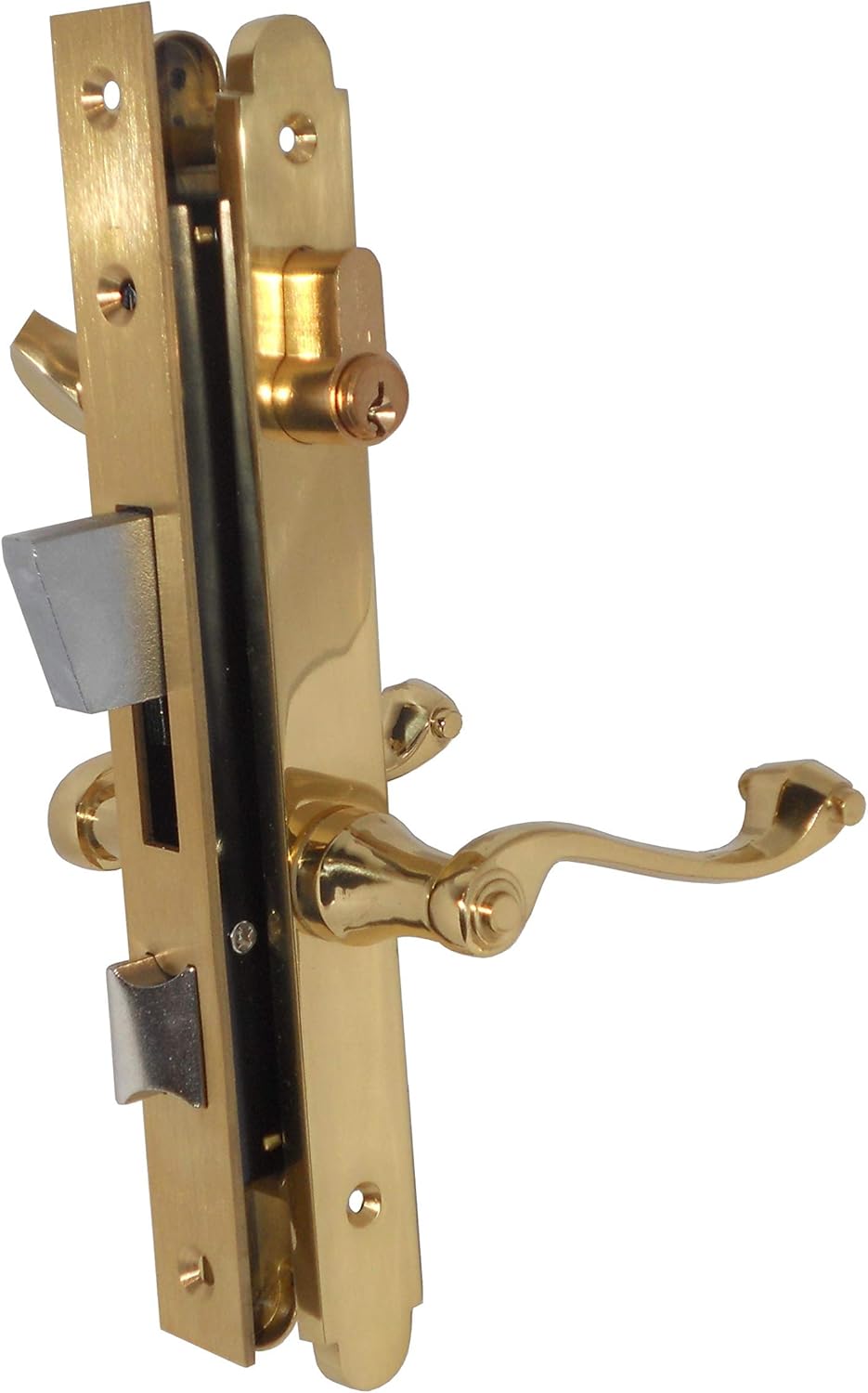 Marks 2750B/3-R Right Hand Single Cylinder Thinline Mortise Lock Set for Patio Doors with 1" Backset
