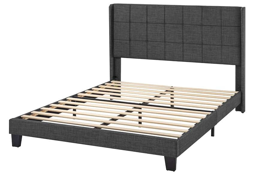 Amazon.com: Allewie Queen Size Platform Bed Frame with