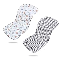 Vista 32 de Cojín de Cochecito de Bebé, Colchoneta Universal Transpirable para Cochecito, Cojín de Cochecito para Cochecitos 100% Algodón, 34x78cm, 1 Paquete