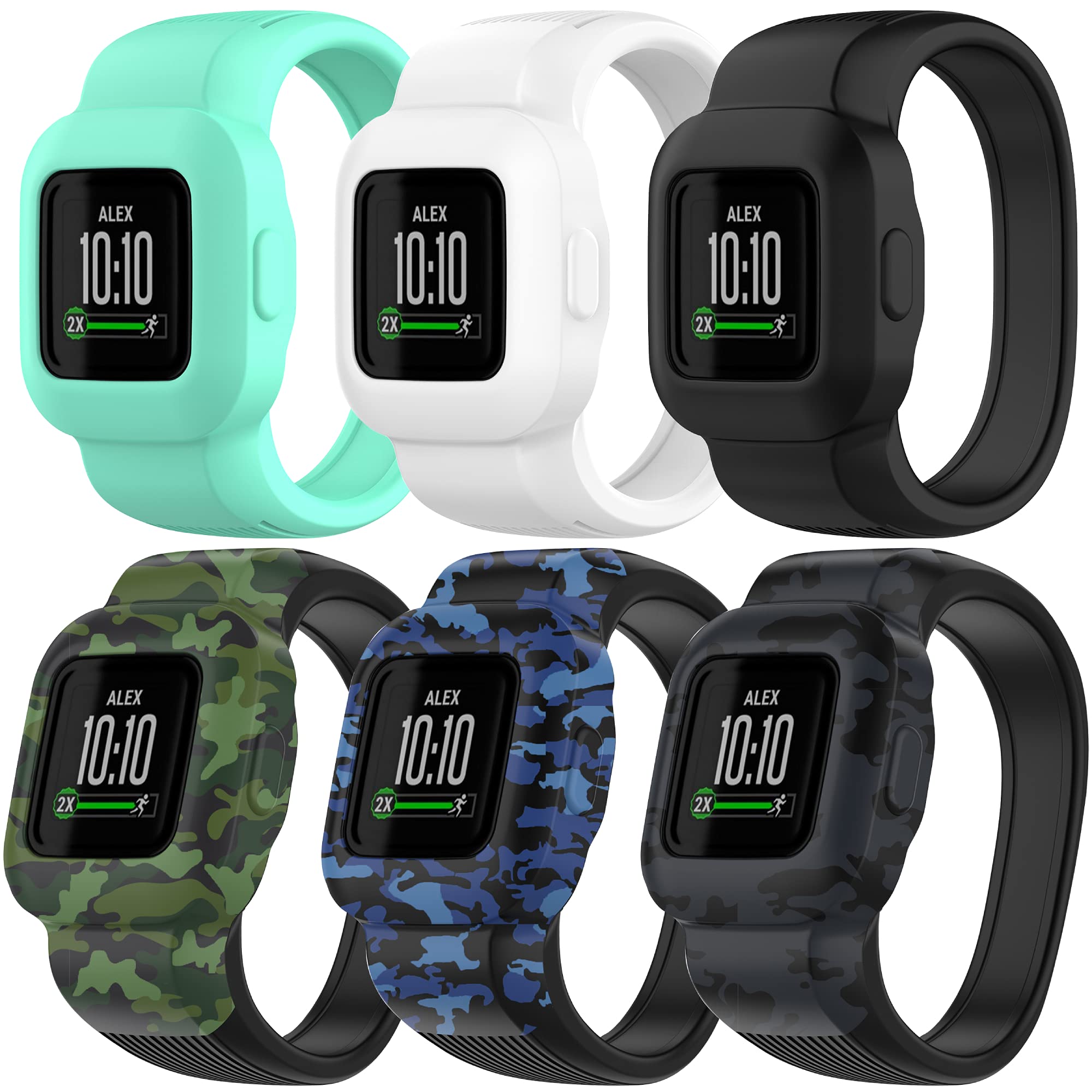 ECSEM Replacement Band Compatible with Garmin Vivofit jr 3 Bands,Soft Silicone Wristband Breathable Waterproof Sport Starps for Garmin Vivofit jr 3 for Kids-picture-34