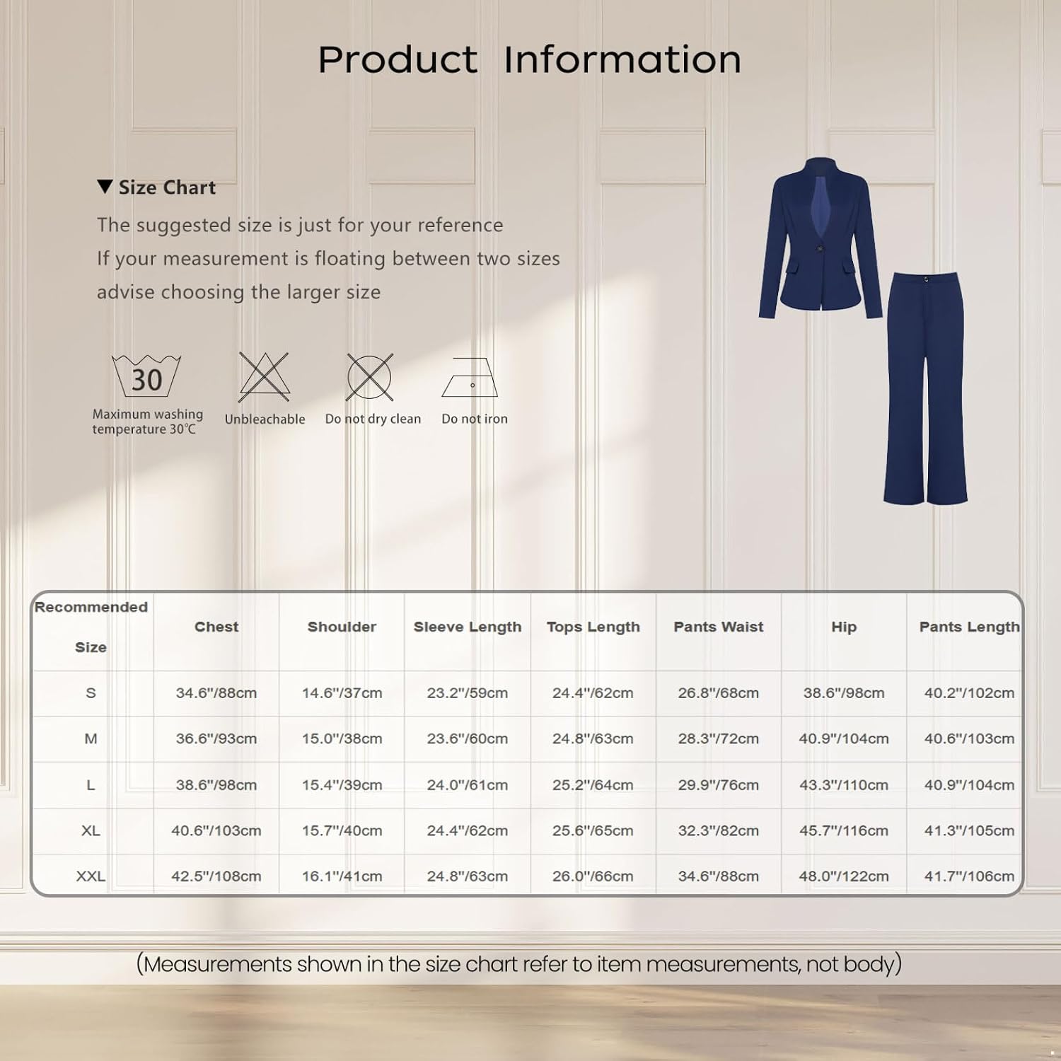 Jelory Women's Two Piece Suits Set Casual Business Long Sleeve Blazer Jacket Wide Leg Pants Work Outfits Sets