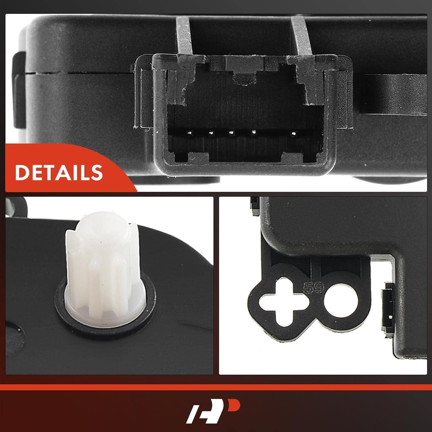A-Premium HVAC Heater Blend Door Actuator, Compatible with Ford F-150 2015-2018, F-250 Super Duty/F-350 Super Duty 17-18, F-450 Super Duty, F-550 Super Duty, Main, Temperature, Replace# FL3Z19E616B