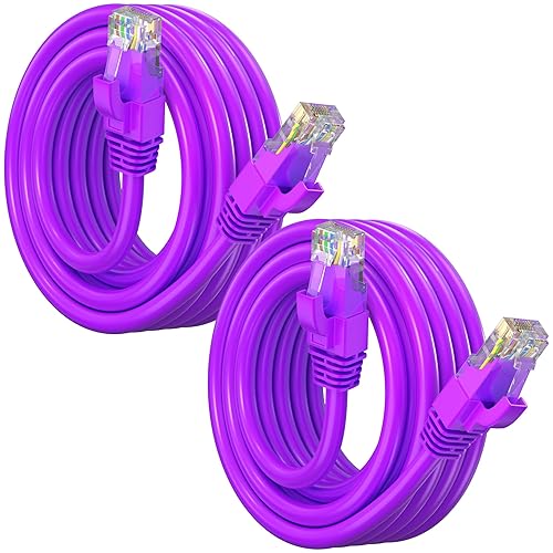 Miniatura 12 de Maximm Cable Ethernet Cat 6 de 30 pies (paquete de 2) – Cable LAN de alta velocidad, cable de Internet, cable de conexión y cable de red – UTP, 10