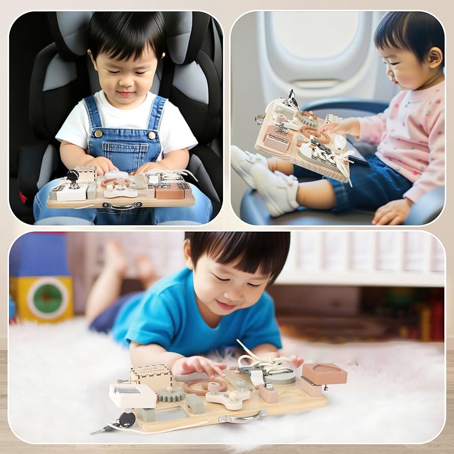 Amazon | Joyreal モンテッソーリ ビジーボード - 知育玩具 1 2