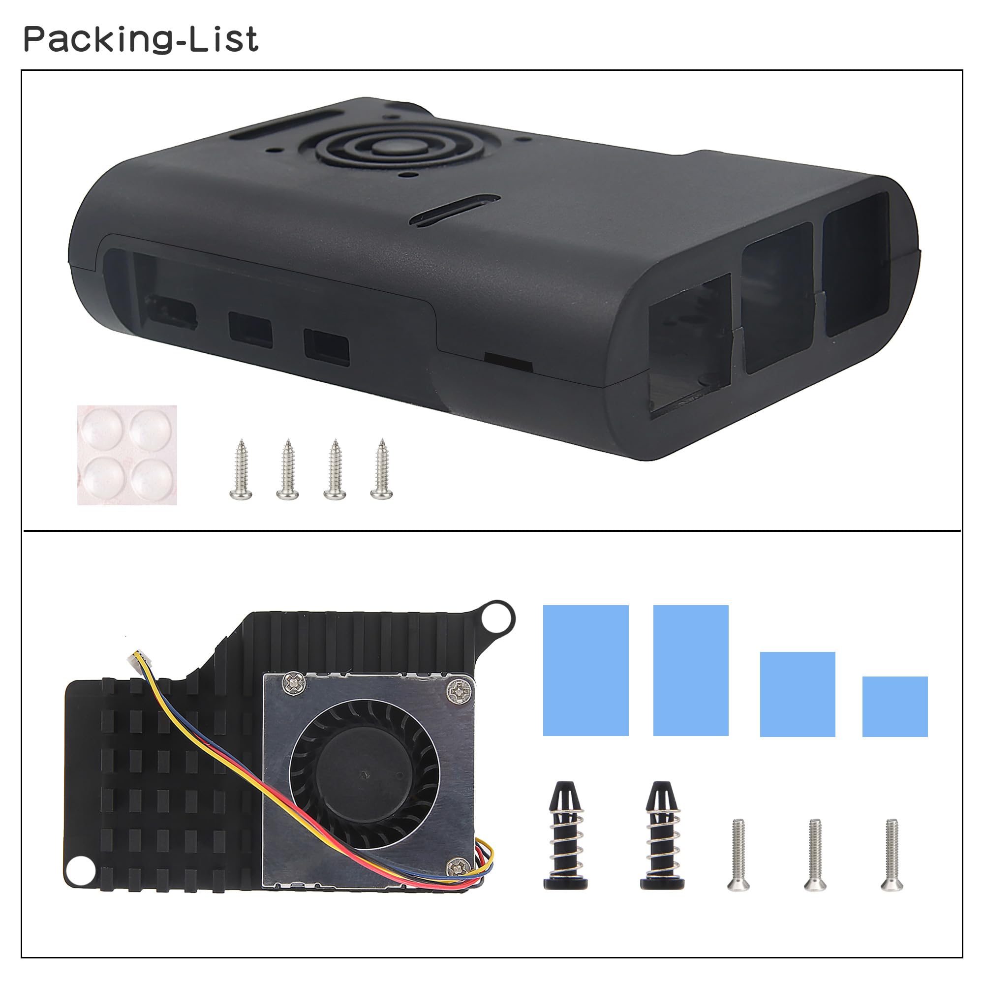 Raspberry Pi 5 ABS Case with Active Fan Cooler