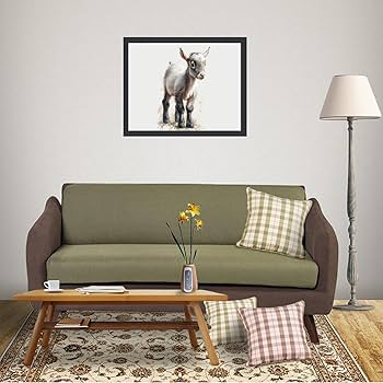 ヤギの油彩画　油絵　動物画　インテリア ヤギの油彩画 油絵 動物画 インテリア ヤギの油彩画 油絵 動物画