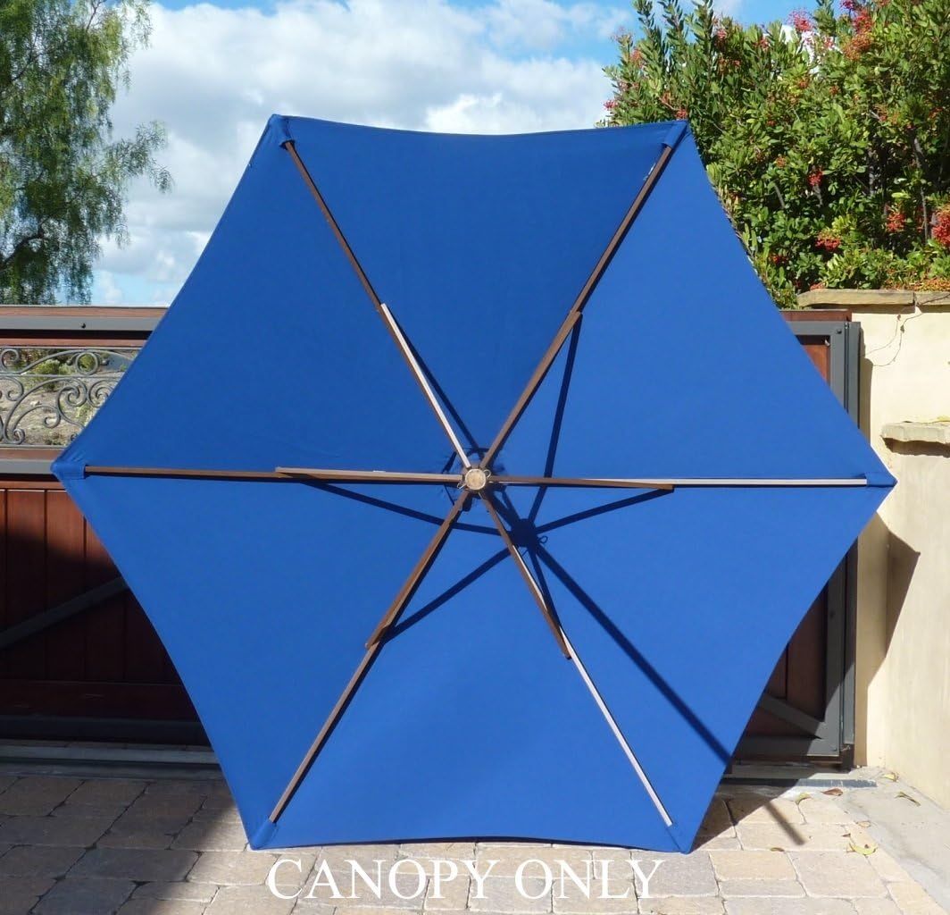 Buy Formosa Covers 9ft Umbrella Replacement Canopy 6 Ribs in Royal Blue