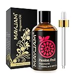 MAYJAM 100ML/3.38FL.OZ Passion Fruit Fragrance Oils with Glass Dropper, Essential Oils for Diffusers for Home, Long Lasting Scented Oils for Diffusers Soap Candle Making