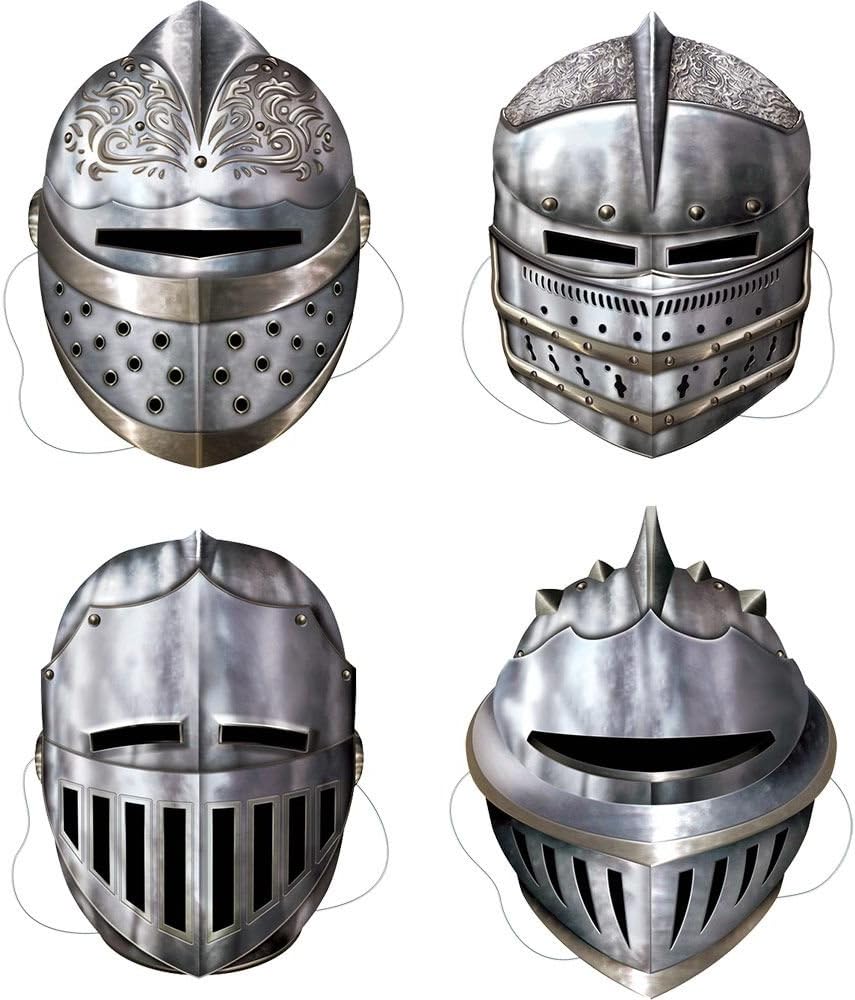 Máscaras de caballero medievales (juego de 4)