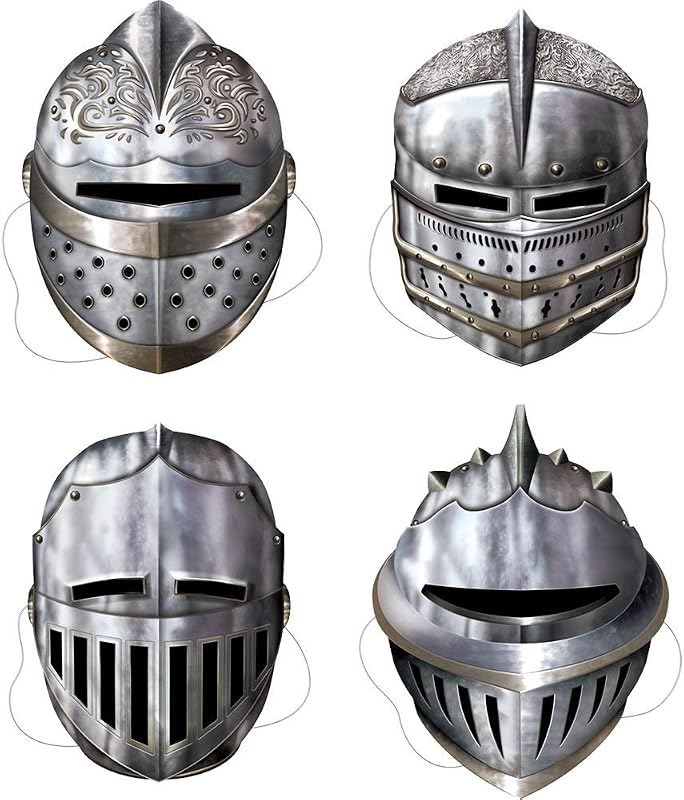 Medieval Knight Masks (Set Of 4)