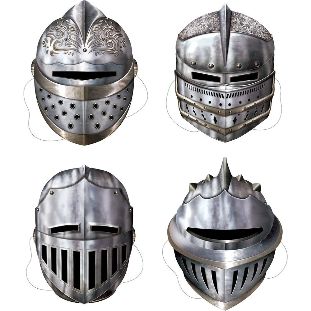 Medieval Knight Masks (Set Of 4)