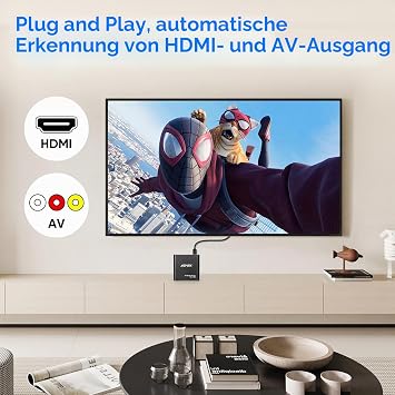 AGPTEK HDMI Media Player Mini 1080p Full-HD Ultra HDMI Digital Media Player for -MKV/RM- HDD USB Drives and SD Cards (Black)…