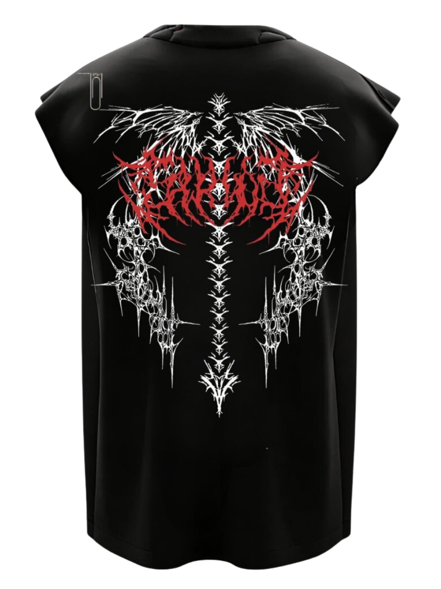 Cotton Oversized Sleeveless Vest for Men | Round Neck Gym Vest | Printed Tank Top for Men | Casual Streetwear Summer Muscle Tee | Sport Wear | Black17-image-32
