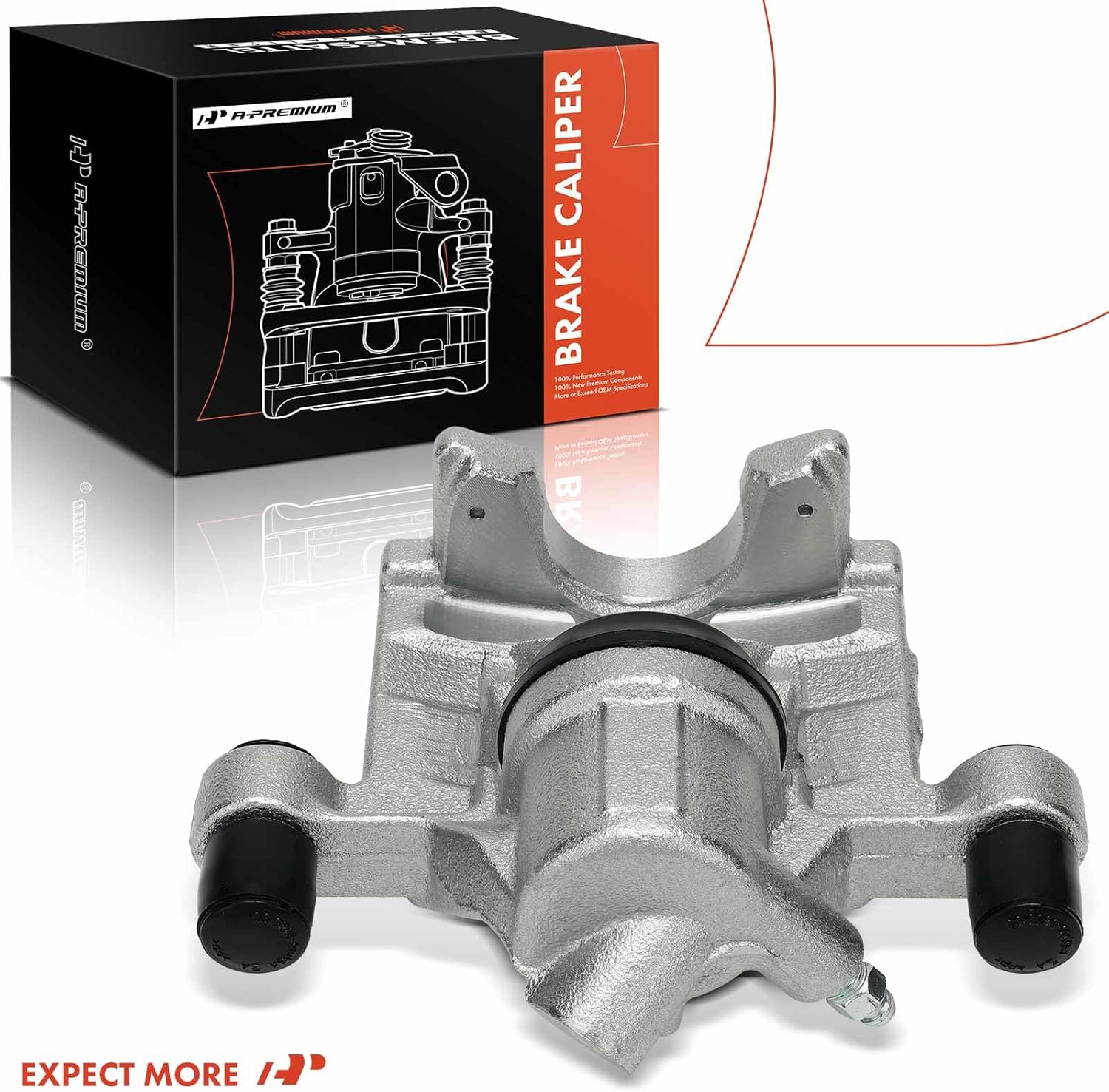A-Premium Disc Brake Caliper Assembly Without Bracket Compatible with Select Mercedes-Benz Models - W204 C300 2008 2009 2010 2011 2012 - Rear Right Passenger Side
