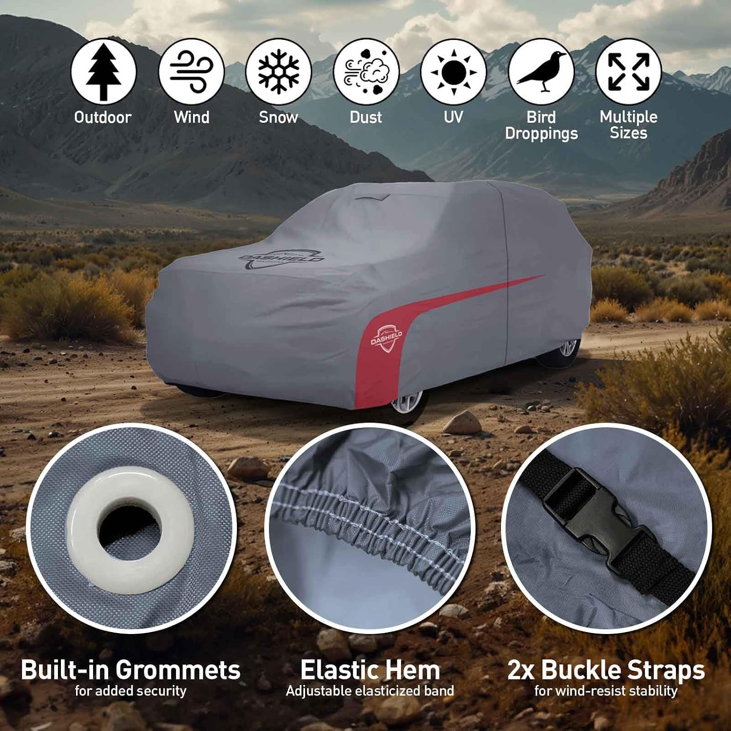 Ultimum Lite Car Cover for 1947-1964 Willys Station Wagon with Zipper Breathable All Weather Protection Scratch, Dust, Sun, Snow, Rain Protection Indoor Outdoor image 5