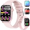 Smartwatch para Mujer, 120 modos deportivos, pantalla HD de 1.83", Alexa integrada, monitor de frecuencia cardíaca/sueño, resistente al agua IP67, llamadas por Bluetooth y control de música, compatible con iPhone/Android (Rosa) 1