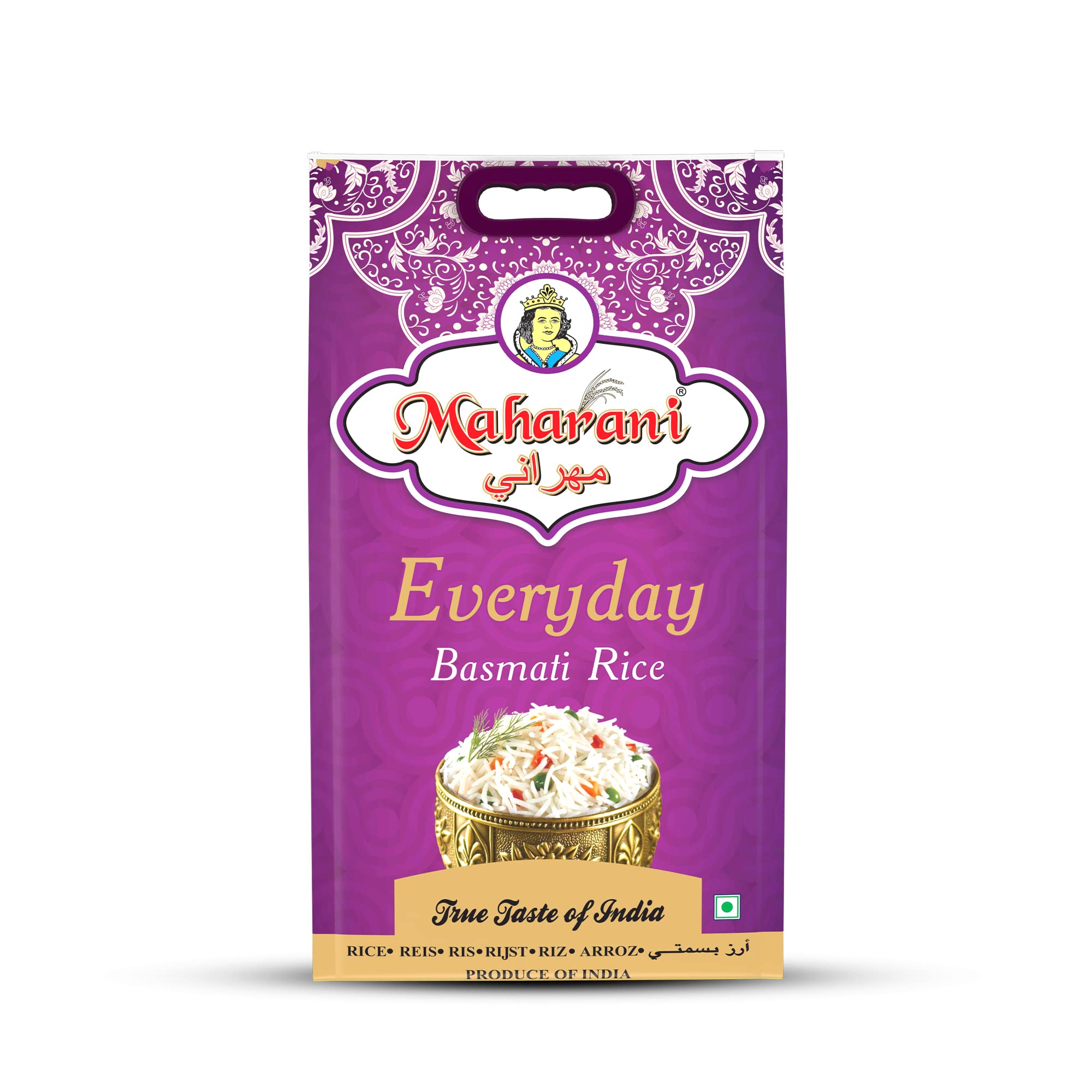 Maharani Everyday Basmati Rice with Rich Aroma and Royal Taste - 5 Kg | NON-GMO, Gluten-Free & Cholesterol Free | Naturally Aged Grain | Perfect for Daily Consumption (B08JJ3D9Y8) Amazon Price History, Amazon Price Tracker