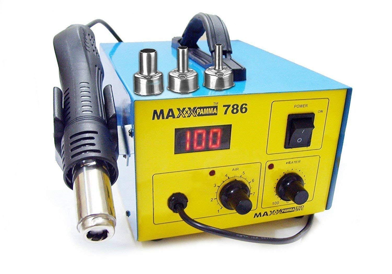 Maxx Pamma 786 Digital LED 220V / SMD Hot Air Rework Station Solder Blower  By Global Sphere Traders : Amazon.in: Industrial u0026 Scientific