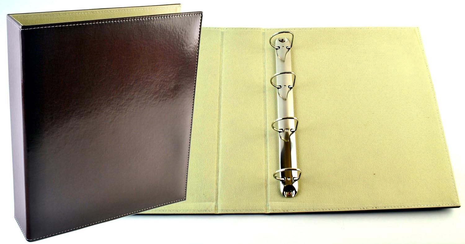 Oversize A4 Leather Ring Binder - Image 2