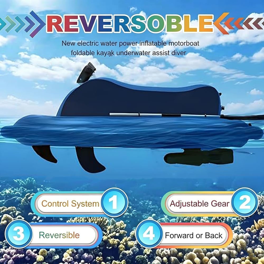 Inflatable Jet Boat,Inflatable Jet Ski & Diving Underwater Scooter,Inflatable Foldable Motorboat,Water Inflatable Boat,Floating Pool Motor Boat,Sea Diving Swimming Equipment,Motorboat (no thruster)