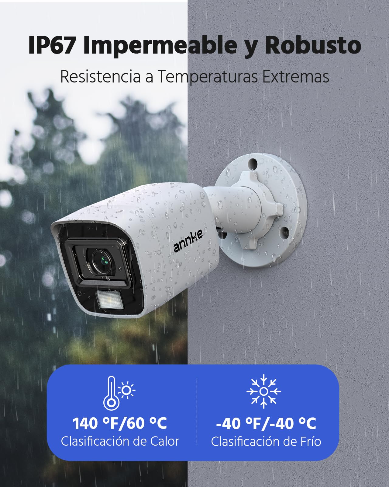 ANNKE DVR 3K Lite 8 Canales con Detección AI Personas/Vehiculos, 4X Cámaras 1080p Visión Nocturna en Color Kit de Videovigilancia CCTV, Disco Duro 1TB, Alertas por Email con Imágenes, IP67