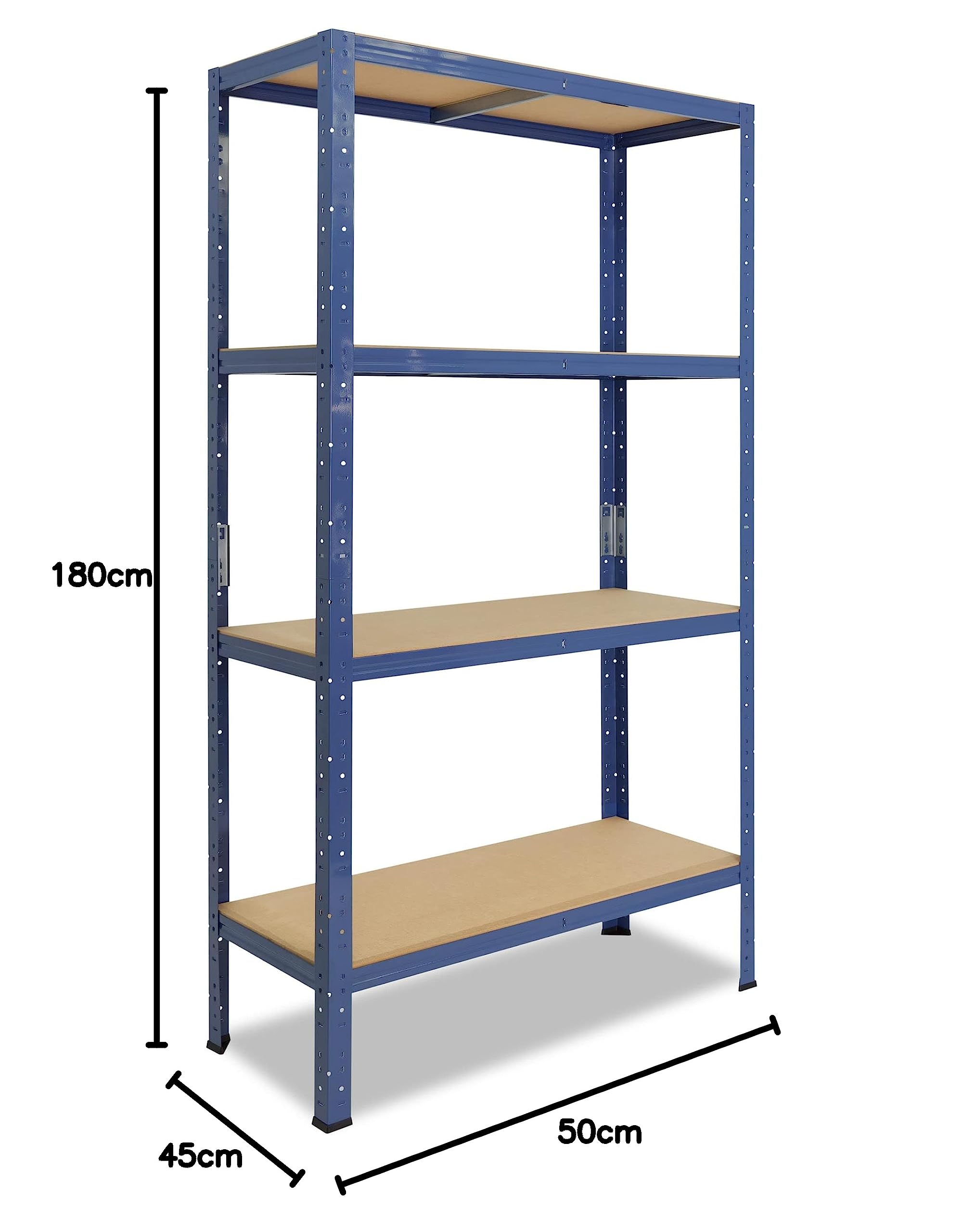 Scaffale Metallico Shelfplaza 115x80x40 Cm - 3 Ripiani Regolabili, Carico 175 Kg - Bianco - Foto 5