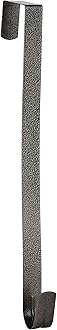 Sattiyrch 15" Wreath Hanger for Front Door,Sturdy Steel Wreath Door Hanger,Over The Door Hanger Hook (Textured Bronze,1)