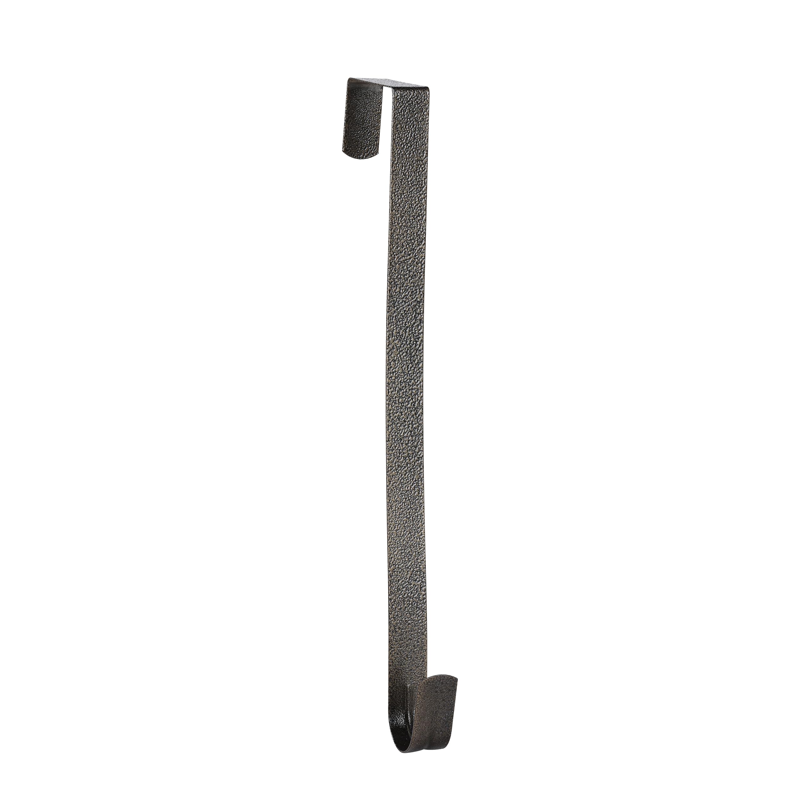 Sattiyrch 15" Wreath Hanger for Front Door,Sturdy Steel Wreath Door Hanger,Over The Door Hanger Hook (Textured Bronze,1)