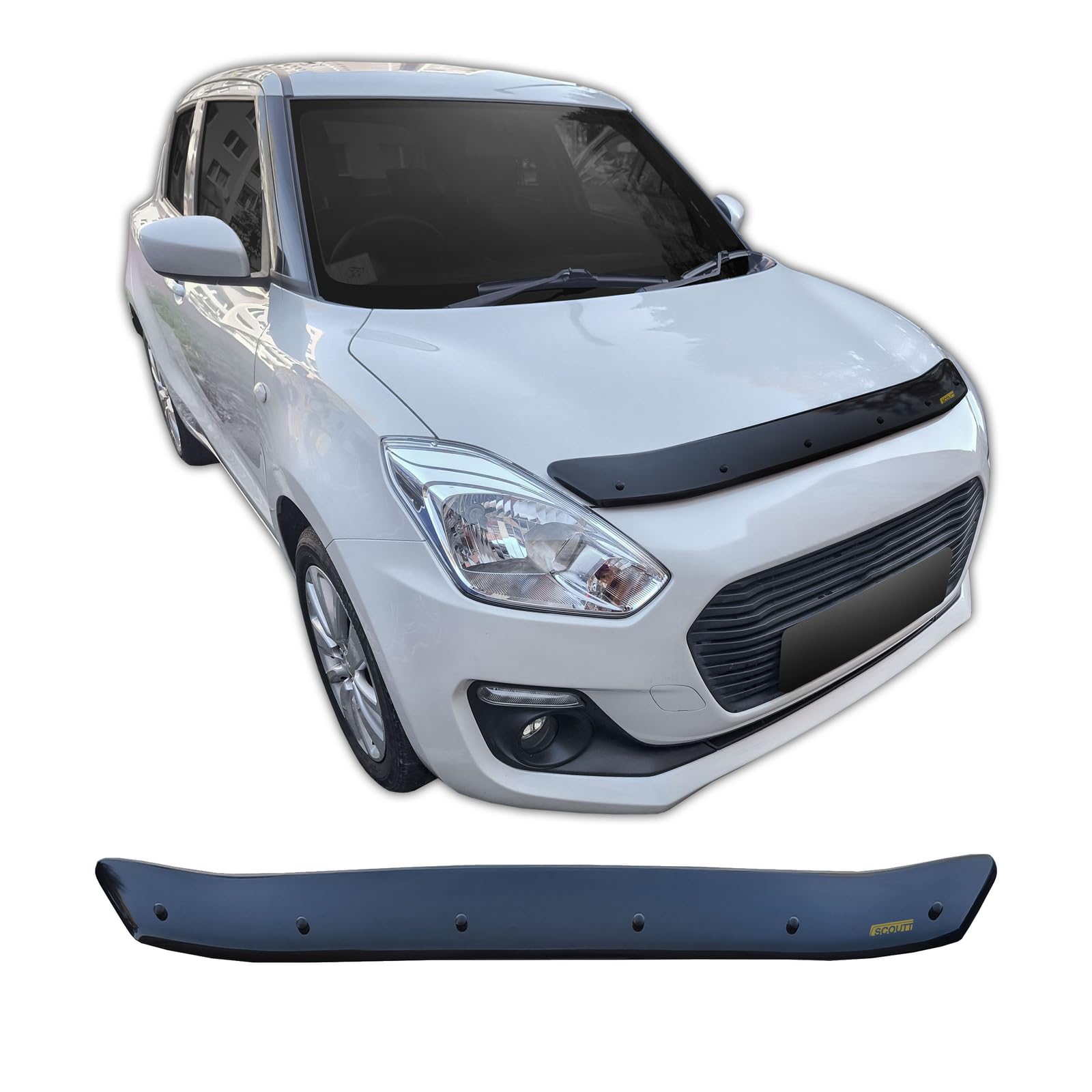 Protection de capot Suzuki Swift SCOUTT finition aérodynamique premium - 8