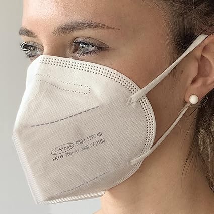 50 Masques FFP2 Certifiés CE, Masque 4 Couches Sans Valve, Masques