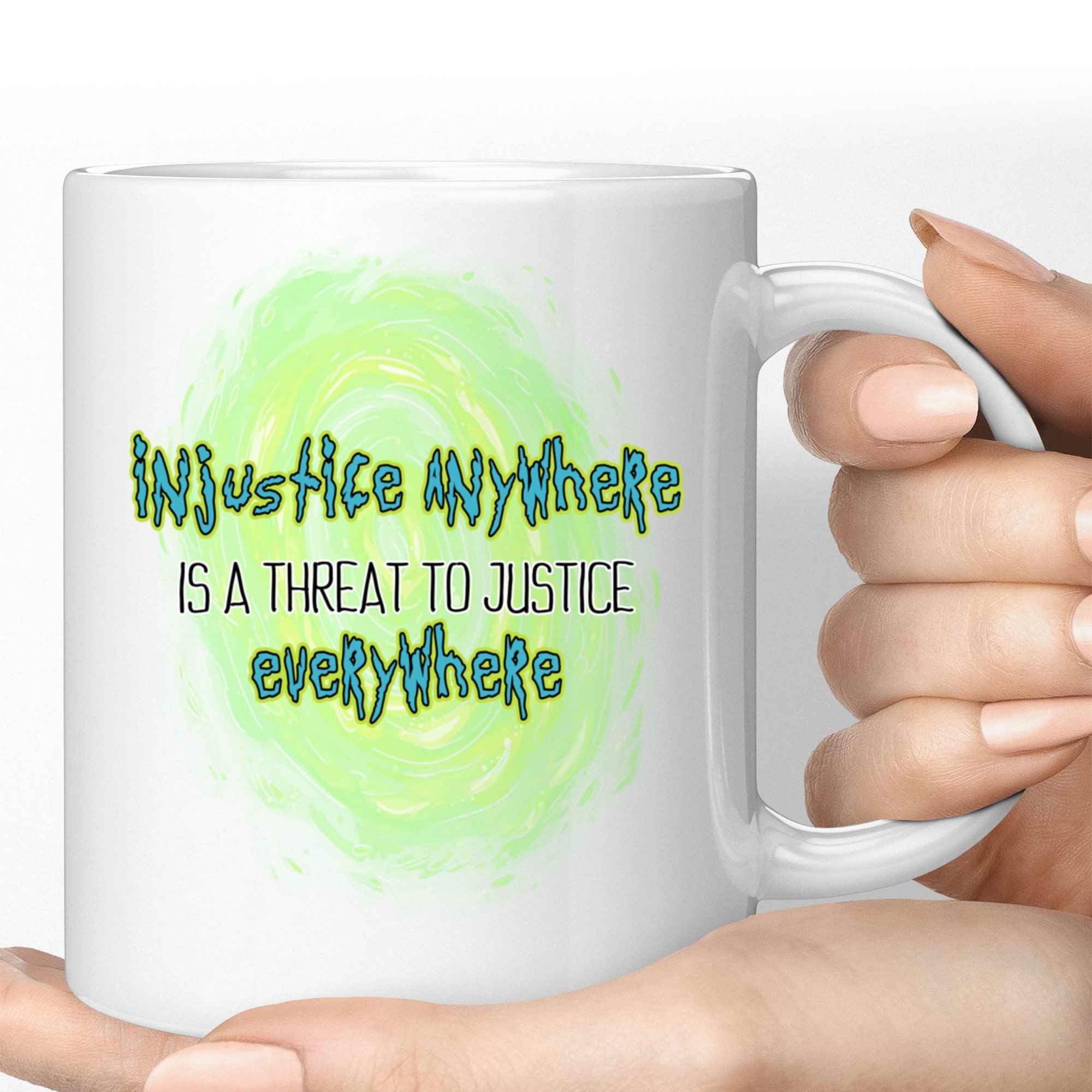 Gift Design Civil Rights Gift for Lovers, Gift Idea for Equality Day - Justice Quote - Large 11 Oz White Ceramic Coffee Mug
