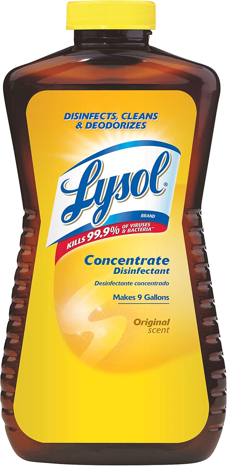 LYSOL Concentrate Disinfectant, Original Scent 12 Oz (Pack of 4) : Health & Household