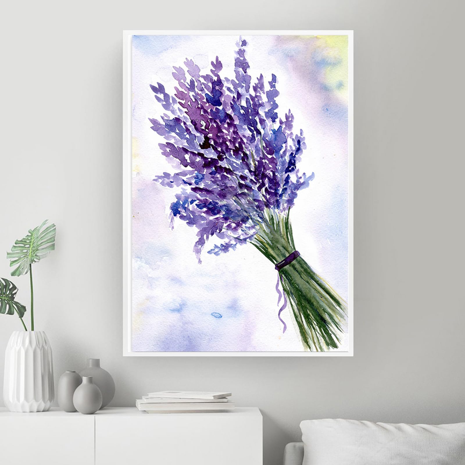 Peinture murale Fleurs de lavande