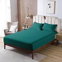 Vista 34 de HENGWEITEXT 18 Inch Cal King Sheets Deep Pocket,4 Piece Sheet Set Breathable and Cooling,Microfiber Sheet Set Deep Pocket,Wrinkle Free Shrinkage &