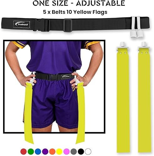 Miniatura 3 de 10 cinturones de fútbol con bandera de hombre, juego de fútbol ajustable para 10 jugadores para equipos deportivos, entrenamiento y competencia