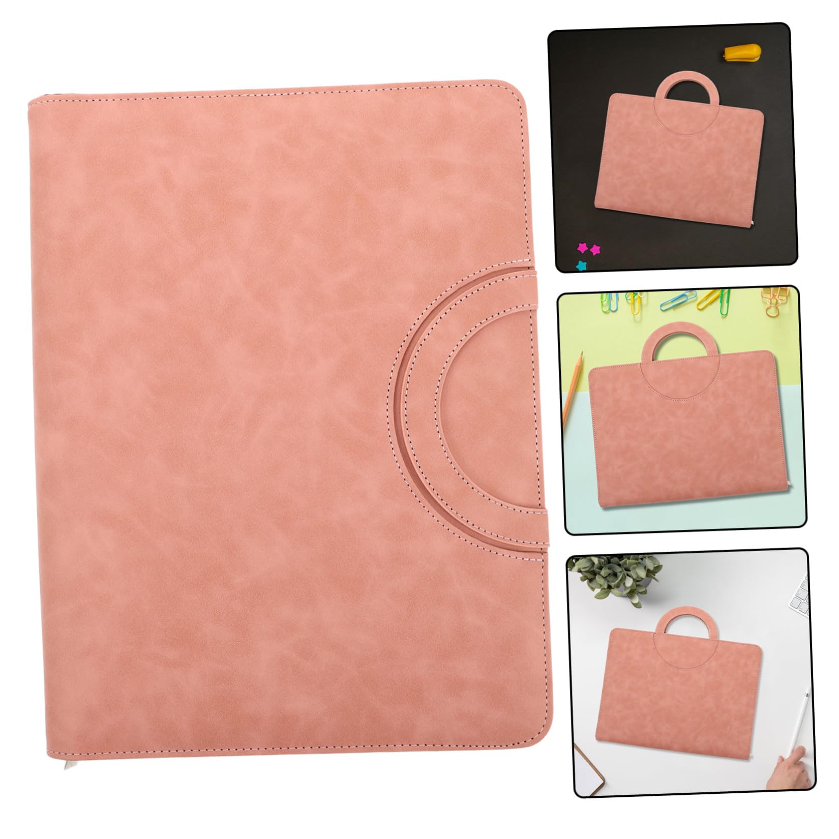 Uonlytech Borsa Porta Documenti Resistente Custodia per Passaporto e Certificati Formato A4 in Pu con Cerniera Sicura per Impiego Familiare e Viaggi in Situazioni di Emergenza